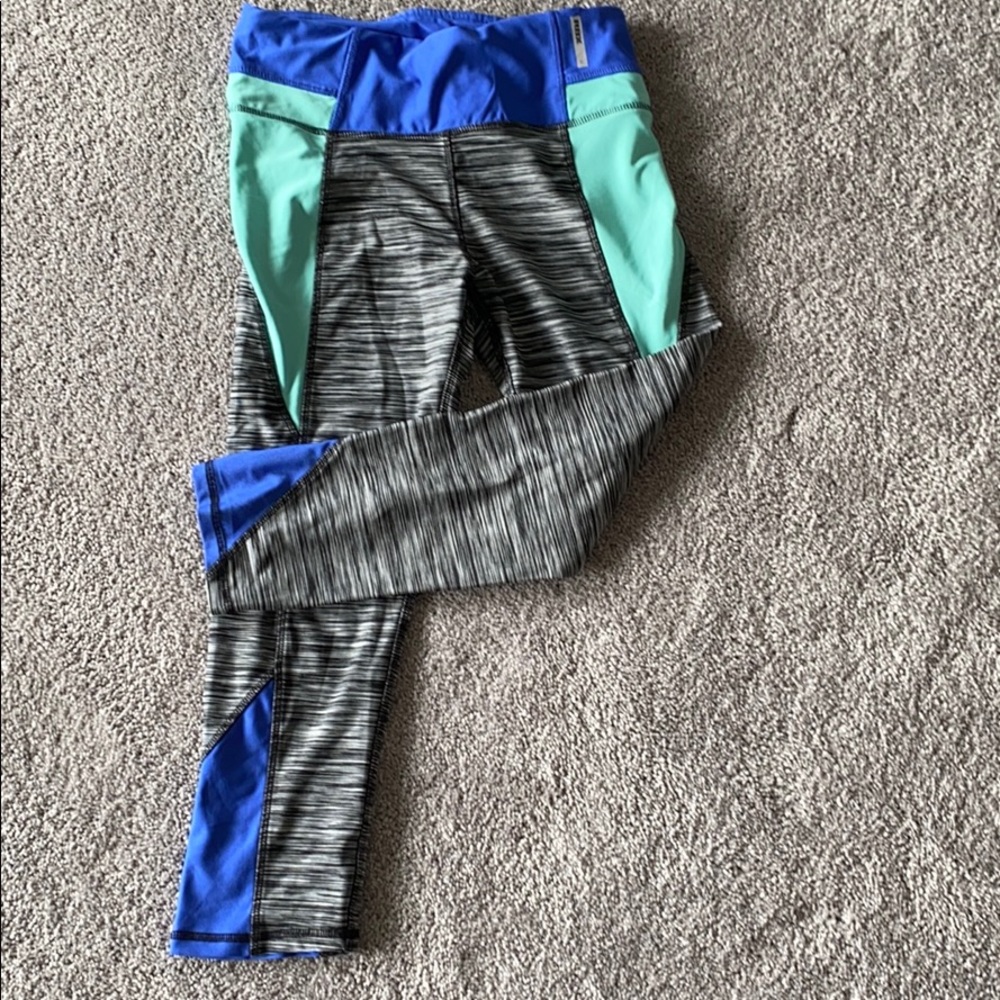 High waisted color block leggings